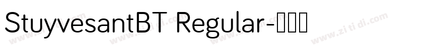 StuyvesantBT Regular字体转换